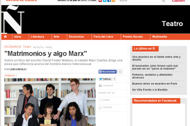 “Matrimonios y algo Marx”