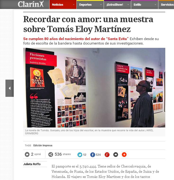 Recordar con amor una muestra sobre Tomás Eloy Martínez Fundación TEM