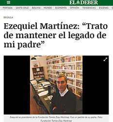 Ezequiel Martínez: “Trato de mantener el legado de mi padre”